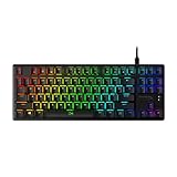 HyperX HX-KB7RDX-US Alloy Origins Core, RGB Mechanische Gaming Tastatur, Tenkeyless, Red switches (US layout), Schwarz