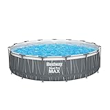 Bestway® Steel Pro MAX™ Ersatz Frame Pool ohne Zubehör Ø 457 x 107 cm, LED-Design, rund