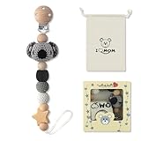 Handgemachte Koala Design Schnullerkette Cup Catcher BPA-frei Sicherheitsgurt für Verstellbarer Kinderwagenkette zum Aufhängen von Trinkbecher Halteriemen für Kinderwagen Silikon