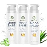 Moossalbe Plus – Mooscreme gegen Falten – Moossalbe Gesicht Falten Antifaltencreme Soforteffekt Moos Salbe, Aktiv Mosssalbe gegen Hautunreinheiten und Hautglanz, 100 ml (3PC)