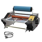 Digitales Laminiergerät for Kalt- und Heißrollenfolie, 13,7-Zoll-Transferfolien-Kompositgerät mit einstellbarer Geschwindigkeit und Temperatur, ein- und doppelseitiges elektrisches Laminiergerät