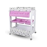 7LiuYueFei6 Wickeltisch, abnehmbar, multifunktional, Baby-Aufbewahrung, Badepflege, Massagetisch mit Rädern, 8 Farben, Wickelstation (Farbe: D) (B) (D) (D)