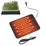 Heizmatte für Pflanzen, Wärmematte für Pflanzen, Thermomatte für Pflanzen, mit Thermostat, Wärmematte für Hydrokulturen, Wärmematte D