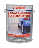 Wilckens 5 Liter Garagen Bodenbeschichtung Beton Boden Estrich Farbe Garagenfarbe Halle Garagenbodenbeschichtung Estrichfarbe Bodenfarbe Betonfarbe Garagenboden (Silbergrau)