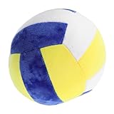 Alasum Volleyballkissen Volleyball-Kissensport Plüschkissen weißer Volleyball Hunde-Basketball Mini-Volleybälle zum Werfen in die kleine Hundebälle Volleyballtraining kotzball Stoff