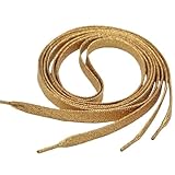 MAQDDO 10 Paar bunte Schnürsenkel, trendige, leuchtend bunte Schnürsenkel for Sneaker, weiß, lässig, Sport, Lederschuhe FüR Erwachsene(Rose Gold,100cm)