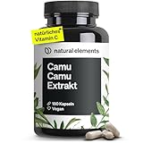 Camu Camu Extrakt Kapseln – Vitamin C – 180 vegane Kapseln für 6 Monate – 500mg Camu-Camu Extrakt pro Kapsel – ohne unerwünschte Zusätze, in Deutschland produziert & laborgeprüft