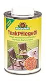 Neudorff TeakPflegeÖl – Pflegt, verschönert und schützt Hartholz-Gartenmöbel, Zäune und weitere Hölzer im Außen- und Innenbereich, farblos, 500 ml