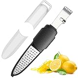 Pisol Zestenreißer Käsereibe Zitronenreibe, Parmesanreibe Zitronen Zester Küchenreibe Hobel Reibe Orangenschäle Citrus Peeling Messer Küche Gadgets Bar Zubehör