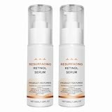 Retinol Serum for Scars Skin, Face & Full Body, Promotes Healthy-Looking Skin for Nightly Use | Fragrance Free, Paraben Free & Non-Comedogenic | 50 ml /1.69 Oz (2PCS)