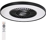 Proventa Deckenventilator mit Beleuchtung 60W - Ø 60cm, dimmbare LED Deckenleuchte mit Ventilator, warm- bis neutralweißes Licht, energiesparender Sommer- & Wintermodus, inkl. Fernbedienung