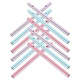 Toyvian 12Stücke Bastelset Windspielröhren Teilig Farbige Aluminiumrohre für DIY Handwerk für Garten und Terrassendekoration Klangspiele Selbst Gestalten