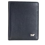 BRAUN BÜFFEL Herren Kartenbörse aus echtem Rindsleder Golf mit RFID Schutz - Ausweisetui mit 4 Kartenfächern - Edles Schwarz