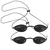 HFMYGS Solarium Brille, Rotlicht Brille, Schutzbrille Rotlichtlampe, Uv Schutzbrille, Augenschutz Infrarot Led, Verstellbar, Geeignet für SchöNheitsbehandlungen und BräUnungsschutz Im Freien