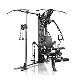 HAMMER Kraftstation Autark 7.0, Fitnessstation für zu Hause, 190° schwenkbare Multifunktionsarme, Kabelzugturm mit Klimmzugstange & Ruderfunktion, Push- und Pull-Station, Home Gym Sport Gerät