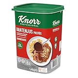 Knorr Bratenjus pastös (vielseitig anwendbar für Bratensaft, Bratensoße (gravy) und braune Soße) 1er pack (1 x 1,4 kg)
