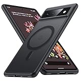 FNDMIL [NO.1 Magnetisch für Google Pixel 6 Hülle mit MagSafe[Translucent Matt][Anti-Fingerabdruck][Militär Stoßfest] Hardcase mit Weich Silikon Handyhülle für Pixel 6 Case Dünn 6.4'',Schwarz