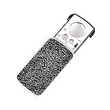 Haltelupe, ausziehbare Taschenlupe, 30-fache, 60-fache und 90-fache, kleine tragbare Lupenlupe mit Mehreren Leistungsstufen