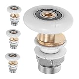 LOORGVEL 4 Stück Teiliges Exzentrisch für Duschkabinentüren Stabile Laufräder Sanft Gleitend Einfache Montage Ersatzteile für Glas schiebetüren Badezimmer