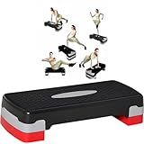 Steppbrett Fitness Aerobic Stepper Höhenverstellbar Step Bench Mit Stufen. Rutschfestes Trainingsgerät Für Büro Und Zuhause. Trainingsgeräte Für Zuhause