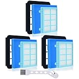 Filter für philips fc9332 fc9331 fc8010/01 fc9555 fc9550 fc9334 fc9333 fc9330 boden staubsauger ersatzfilter für philips power pro compact cyclone 5 filter active serie, 3 stück