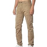 Herren Freizeithose Comfort mit Seitentaschen Cargohose Baggy Wanderhose Atmungsaktiv Hautfreundlich Outdoor Hosen Straight Leg Einfarbig Jogginghose Bequem Regular fit M-3XL