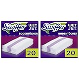 Swiffer WetJet Bodenwischer Wischtücher (20 Tücher) Nachfüllpack Für WetJet All-in-1 Wischer Für Fast Jeden Boden (Packung mit 2)