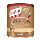 SlimFast Milchshake Pulver Café au Lait I Kalorienreduzierter Diät-Shake mit hohem Eiweißanteil I Diät-Pulver für eine gewichtskontrollierende Ernährung I Nur 225 Kalorien pro Protein-Shake I 365 g