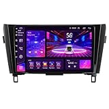 Autoradio Android 12 Für Nissan X-Trail 2013-2017 10 Zoll HD Touchscreen Eingebautes CarPlay Android Auto Unterstützung HiFi 4G WiFi RDS Mirror Link Navigation GPS DAB DSP Backup Kamera