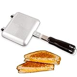 ICO Sandwichmaker Camping, Camping Toaster für Gaskocher, Sandwichmaker Gaskocher, Sandwicheisen für den Herd oder den Außenbereich.