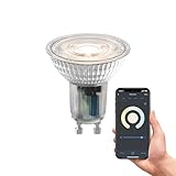 CALEX GU10 Smart LED Lampe, WLAN GU10 Alexa Lampe mit Sprachsteuerung, 5W Wifi LED Leuchtmittel GU10, LED Warmweiss dimmbar 1800-3000K, 10-er-Set