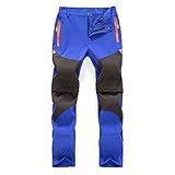 Daysskk Arbeitshose Kinder Zip Off Hose Sommer Softshellhose Jungen Wanderhose Schnelltrocknend Trekkinghose Outdoorhose Wasserdicht Funktionshose