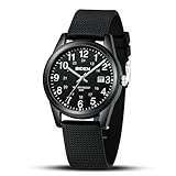 LN LENQIN Herren Uhr Uhren Herren Analog Quarz Armbanduhr 30M wasserdichte mit Datum Mode Casual Designer Uhr für Männer Silikonband