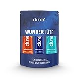 Durex Play Gleitgel Wundertüte für Frauen & Männer - Mixpackung mit Gleitmittel auf Wasserbasis für Sex & kondomegeeignet 150 ml (3 x 50 ml)