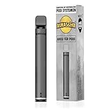 MOE'S Vape Akkuträger Mod Anthrazit - Wiederaufladbar USB-C Anschluss - Kindersicherung durch 3-Zug System - LED Ring - Kompatibel mit Pod-Systemen wie ELFA, Al Massiva uvm. - OHNE NIKOTIN