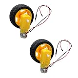 ibasenice 1Satz Getriebemotor Dc Mit Doppelwelle Für Elektronikprojekte Kompakter Elektromotor Für Spielzeuge Roboter Und Geräte Hochtemperaturbeständig Langlebig Und Einfach