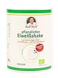 Bio Proteinshake, Hanf-Mandel-Sonnenblumen Protein, Vegan, Vanille Geschmack, Glutenfrei & Laktosefrei, Zuckerfrei, 400g Pulver