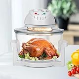 MIDUOLAI 12l,3PCS,12-Liter-KonvektionsbräTer, HeißLuftfritteuse, Turbo-Elektroherd, Rezepte Mit 360°-Heizung, Infrarot-Konvektion, Gesunde Mahlzeiten Schnell Zubereiten