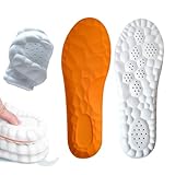 Memory Schaum Einlegesohlen mit Arch Support,Orthopädische Einlegesohlen,Memory Foam Einlegesohlen,Sport Einlegesohlen,Einlegesohlen Plattfuß,Massage Einlegesohlen,Atmungsaktive (Orange, 43-44)