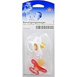 SAUGER Kirsche Latex Gr.1 0-6 Mon.weiß/rot 2 St