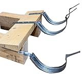 Rinneneisen für Stirnbretthalter PPC, PPCR + Stirnbretthalter Dachsparrenhalter (PPC lang, 7 tlg ( 280 ))