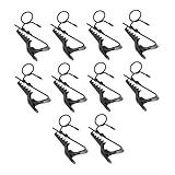 VICASKY 10 Stück Teiliges Robuste Mikrofon Krawatten Clips Stabile Revershalterung für Bühnenauftritte Reden Online meetings Vielseitig Einsetzbar für Ktv und Konferenzen