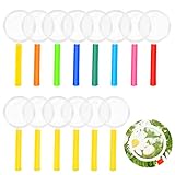 48 Stücke Lupe Kinder Kinderlupe Lupenglas für Kinder Lupen Kinder Becherlupen Forscher Detektiv Kindergeburtstag Kleine Mitbringsel Klassenlesung Wissenschaftliche Beobachtung ChierLyn (8 Farben)