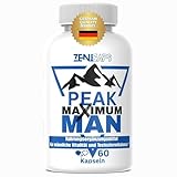 ZENICAPS PEAK MAXIMUM MAN Original | Für aktive Männer – mit Zink für den Testosteronspiegel* | Einfache Anwendung | mit L-Arginin, Tribulus Terrestris, Maca, Ashwaganda (60 Kapseln)