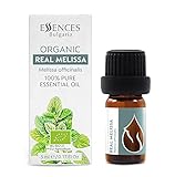 Essences Bulgaria BIO Zitronenmelisse Ätherisches Öl 5ml | Melissa officinalis | 100% Naturrein | Unverdünnt | BIO-zertifiziert | Spitzenqualität aus Familienbetrieb | Ohne Gentechnik | Vegan