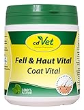 cdVet Naturprodukte Fell & Haut Vital Hund & Katze 400 g - Hund, Katze - Ergänzungsfuttermittel - Fell + Hautprobleme - Fellwechsel - Organismusunterstützung - Haarbruch - Schuppen - Haarverlust -