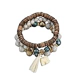 Prettythe Beachall Mädchen-Ohrstecker mit Quasten, große Ohrstecker für Damen, Einheitsgröße, Metall, Kein Edelstein