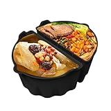 Gefüttert mit Schongarer, Silikon-Trenner | 1 Paar Silikon-Futterteiler für Gemüse | 6 – 8 QT Küche Küche Küche Gadget Rice Küchenklappen, einfach