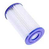 NUOBESTY Poolfilter Ersatzfilterkartusche 70X27X125Mm Weiß Polyester Schwimmbad Wasserpumpe Filterpatrone für Sauberes Wasser