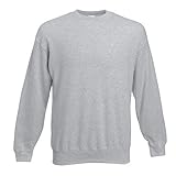 Fruit of the Loom - Set-In Sweatshirt - Heather Grey - Größe: XL